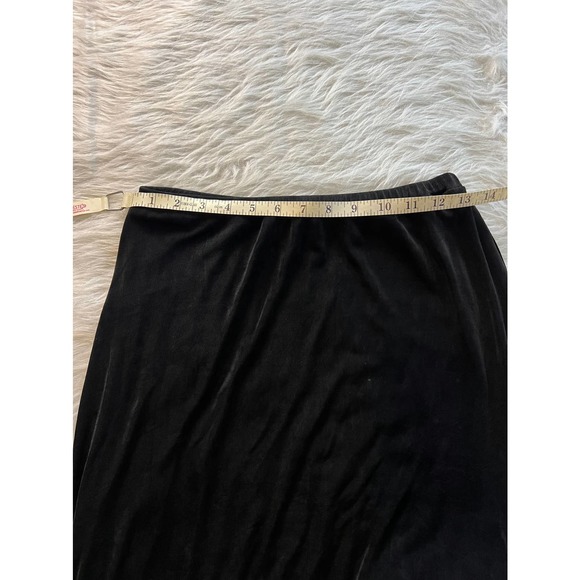 Timbuktu Black acetate skirt midi length size 1 - Picture 5 of 5